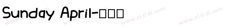Sunday April字体转换